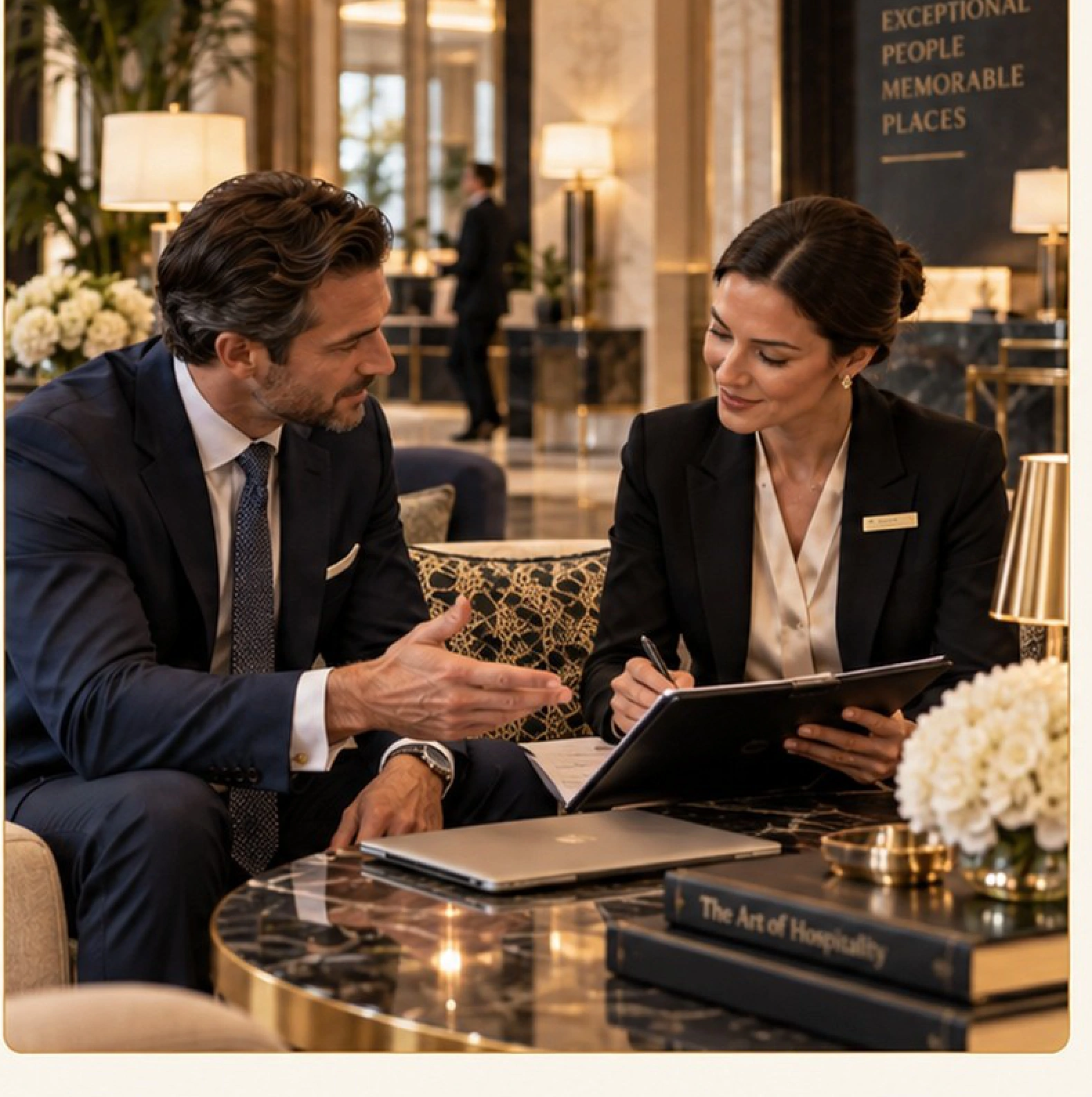 Premium hotel partnership meeting